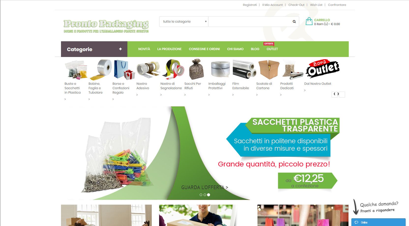 Campagna per Pronto Packaging